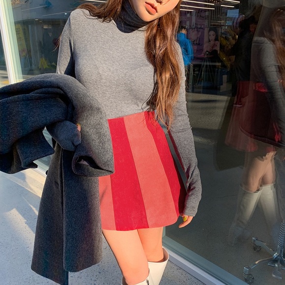 Stylenanda colour block skirt - Picture 3 of 3